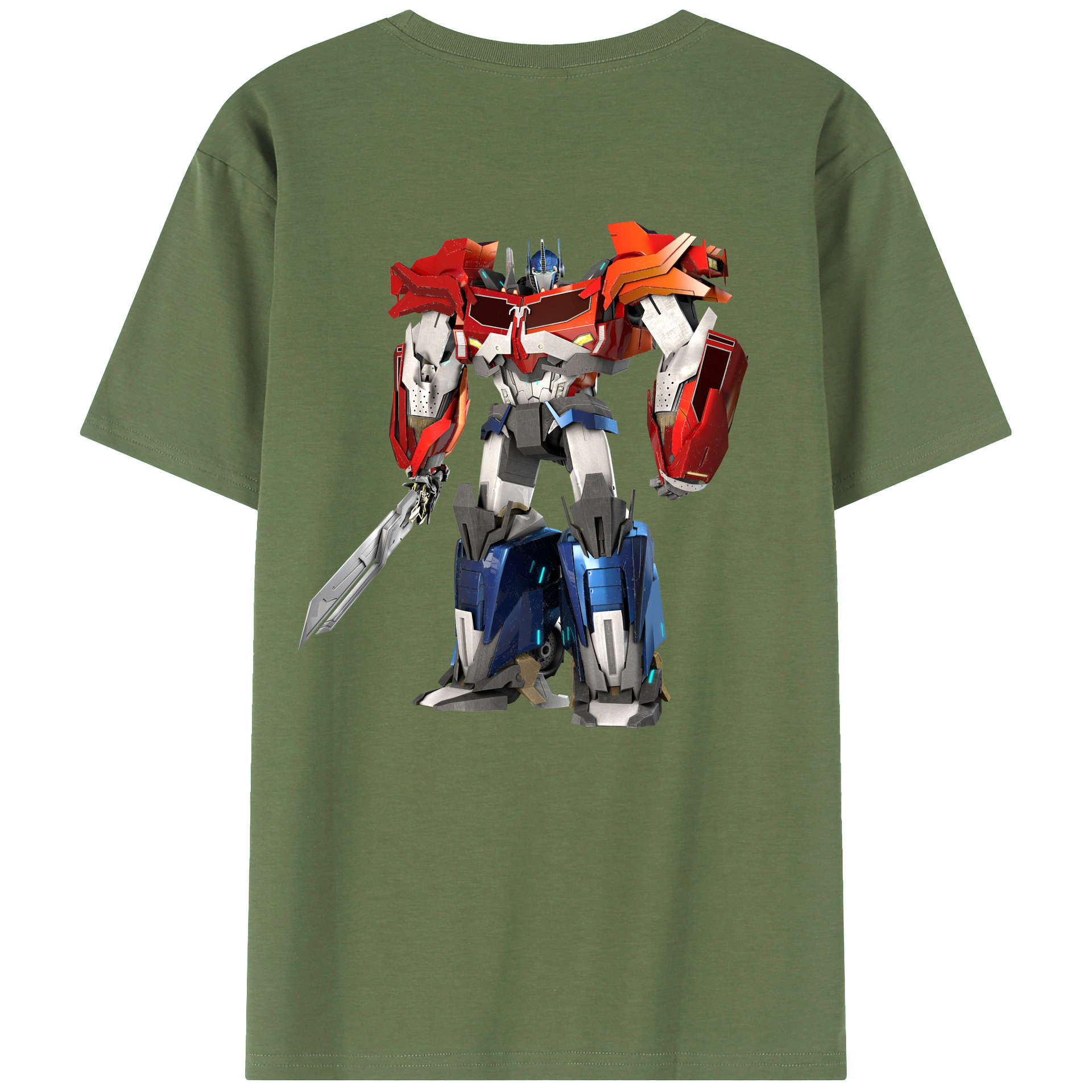 （画像用）  綿100％ メンズ半袖Tシャツ（バックプリント） 通気性